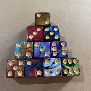 Dado Acrílico D6 de 6 Caras con Patrón de Perlas de Dos Colores de 16 mm para Juegos RPG - Product Image 2
