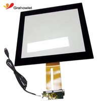 Panel de pantalla táctil USB PCAP industrial de 15 pulgadas 4:3 vidrio para uso médico, automotriz, robótica, exterior, agricultura, hogar inteligente