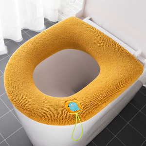 <b>Bathroom</b> Toilet Seat Cover Universal Plush Toilet Cushion Household Warm Soft Thicken Toilet Seat Cover Warmer Closestool <b>Mat</b> - Product Image 3