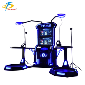 9D VR 2 chỗ tương tác trò chơi chiến đấu mô phỏng trực tuyến khu vực Súng chơi trạm cho trong nhà ngoài trời Sử dụng kim loại để bán vườn! - Product Image 1