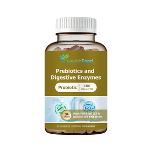 OEM ODM Custom 100 Billion CFU Probiotic <b>Blend</b> Support Digestive Immune Health Prebiotics and Digestive Enzymes Capsules - Product Image 1