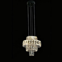 Nouvelle Suspension LED de Luxe en Acier Inoxydable et Cristal, Hauteur Réglable, pour Salon et Chambre à Coucher, Modèle 2026