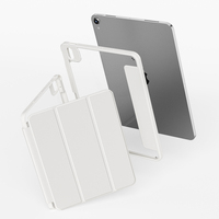 Étui pour tablette détachable en cuir PU étui souple en TPU étui porte-crayon droit pour iPad pro 13 pouces m4 2024