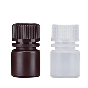<b>Plastic</b> <b>Empty</b> <b>Bottles</b> 30ml Wide Mouth Reagent <b>Bottle</b> With Lid For Lab Chemical Container - Product Image 1