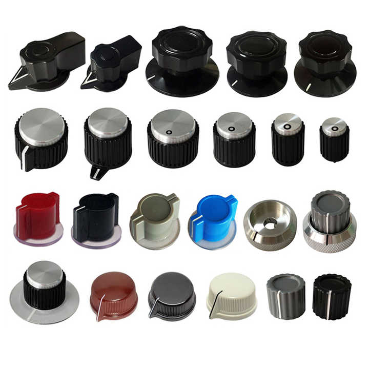 Aluminum and Plastic Colour Potentiometer Knob Electronic Accessories