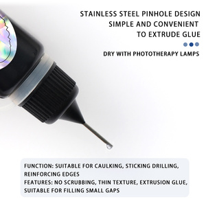 <span class=keywords><strong>HS</strong></span> 10ml Gel Sellador de Bordes Sin Limpieza, Relleno de Huecos, Pegamento para Pedrería, Fuerte Adhesión, Sin HEMA, <span class=keywords><strong>No</strong></span> Tóxico, UV LED, Botella para Salón de Uñas DIY - Product Image 3