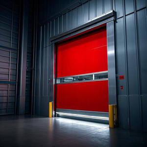 <span class=keywords><strong>Porte</strong></span> roulante industrielle en PVC résistante au vent à grande vitesse pour garage, prix de gros - Product Image 4