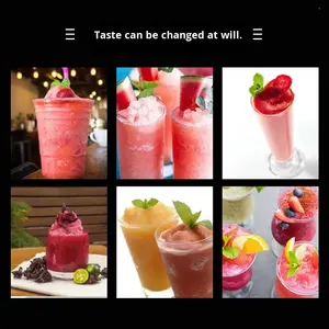 آلة صنع السلاش التجارية ثلاثية الأسطوانات من الفولاذ المقاوم للصدأ من MKK، جهاز تحضير المشروبات الباردة للمكتب، صانع العصائر الأوتوماتيكي - Product Image 3