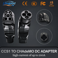 Adaptateur EV Longood CCS1 vers CHAdeMO DC 200A 1000V Charge Rapide Chargeur CCS1 Pas Cher Connecteur EV Japonais