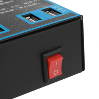 Convertisseur d'alimentation portable pour voiture 1500W DC 12V/24V vers AC 220V avec 4 ports USB, chargeur rapide, prise universelle pour voiture