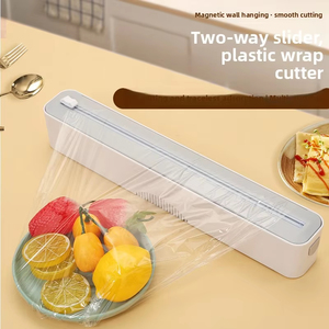 Wholesale Fixing <b>Foil</b> Cling Film Wrap Dispenser Food Cutter Plastic Storage Holder <b>Kitchen</b> Tool Accessories - Product Image 2