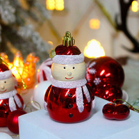 Nuevas Bolas de Navidad de Plástico, Juego de 72 Piezas Semielaboradas de Lujo para Decoración del Hogar, Adornos de Árbol Pintados y Galvanizados