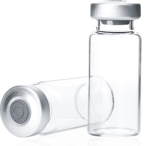 Frascos de Vidrio Transparentes Redondos de 10 ml con Tapón de Goma y Embalaje con Logotipo Personalizado Estampado en Oro para Uso Farmacéutico - Product Image 5