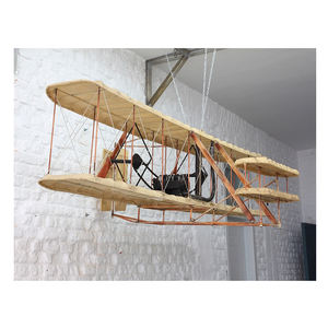 Colgante de hierro Retro para decoración de pared, decoración industrial de avión grande, colgante de techo - Product Image 1