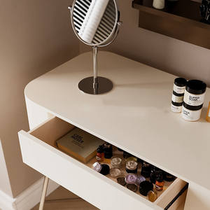 Mobilier de chambre à coucher Planche artificielle d'angle simple Table de toilette moderne avec tiroirs <span class=keywords><strong>et</strong></span> chaise - Product Image 4