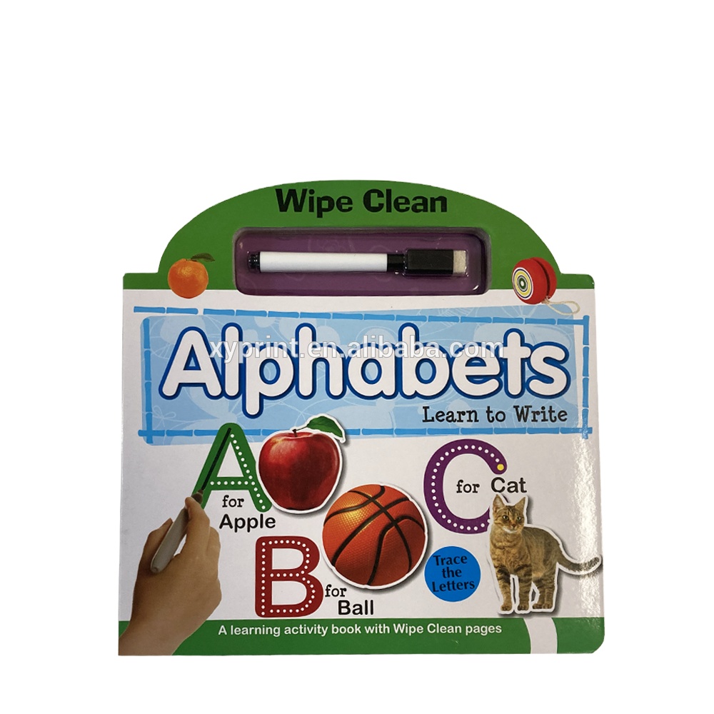 ABC обучения детей книга начисто вытирайте книги доски с ручкой