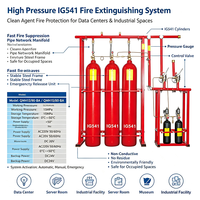 Sistem Pemadam Kebakaran FM200 Berkualitas Tinggi Baoan Bersertifikasi CE ISO9001 15Mpa HFC-227ea Gas Bersih untuk Perlindungan Kebakaran Bandara