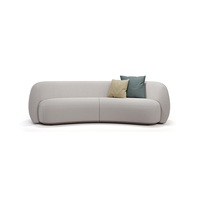 Ensemble de canapés de bureau modernes de luxe en tissu et cuir, confortables avec design modulaire pour bureau, appartement, salon, hôtel