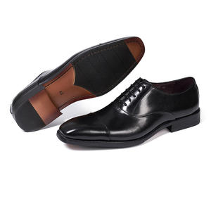 Nuevos zapatos formales de negocios para hombre, de cuero con relieve, de gran tamaño, con punta en pico, zapatos brogue de cuero vacuno para hombre - Product Image 3