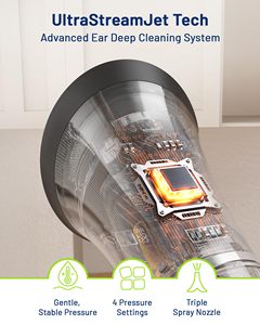 Nettoyeur d'oreilles électrique CSJ-001 avec double réservoir d'eau, détection de température NTC, utilisation à une main <span class=keywords><strong>pour</strong></span> usage domestique - Product Image 6