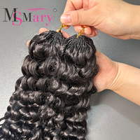 Extensions de cheveux humains vierges bouclés italiens doublement étirés, tresses au crochet Miracle Knots, vente en gros, 100 % cheveux humains pré-bouclés