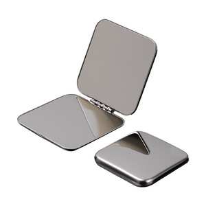 Personalized Customized Stainless Steel Makeup <strong>Mirror</strong> Portable Round Square Folded <strong>Compact</strong> <strong>Mirrors</strong> Silver Pocket <strong>Mirror</strong> - Product Image 3