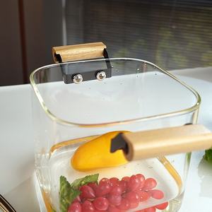 Olla de vidrio de borosilicato de diseño clásico de calidad superior Excelente resistencia al calor - Product Image 2