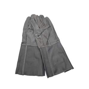 Guantes de Soldadura de Piel de Vaca, Palma Completa, Extra Largos, Aislantes del Calor, Resistentes a Salpicaduras de Metal Fundido, Tipo A - Product Image 1