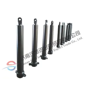 Double ear telescopic hydraulic cylinder and jack long stroke ram car lift system kits truck for sale