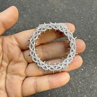Dropshipping Spiked Thorn CZ-Intarsien Messing Uhrenlünette HHMWP008 Luxus Uhrengehäuse Umweltfreundlich Recycelt Kundenspezifisch Online-Wiederverkäufer
