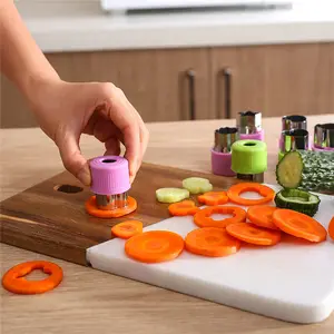 P1476 Kitchen Accessories 9 In 1 Stainless Steel Fruit And Vegetable Cutter Mold Decorative Fruit Cutter Set For Kids