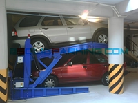 Promotion 2T : Équipement de stationnement vertical inclinable certifié CE, élévateur de stationnement à deux poteaux pour véhicules à faible hauteur