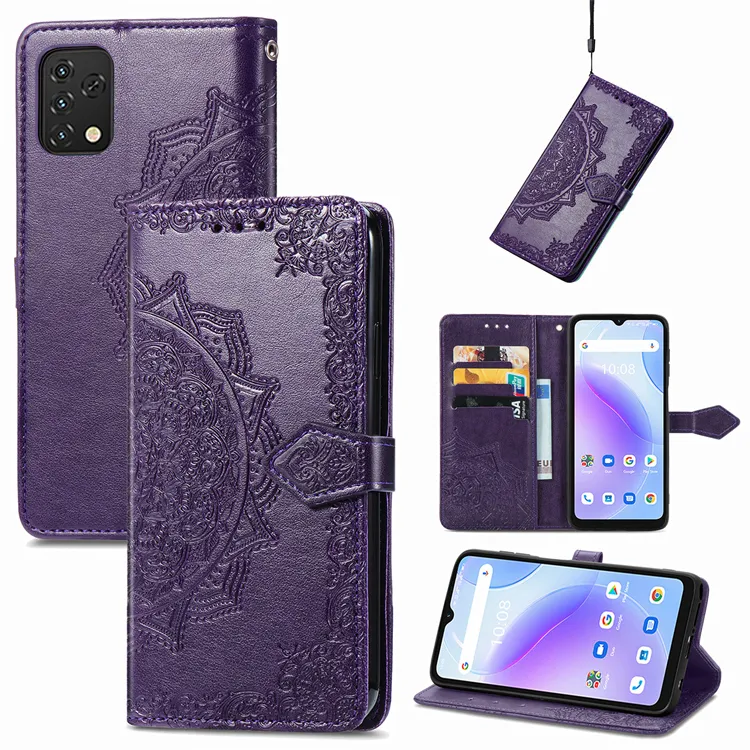 Handmade Flip Folio Wallet Case For UMIDIGI A11S,Hand Strap case for Umidigi Power 5