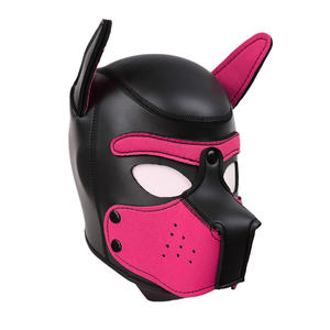 Masque de chien en latex rembourré pour la tête et les oreilles, masque d'Halloween pour adulte - Product Image 2