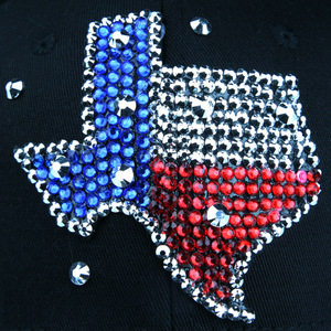 Custom Bling Strass <strong>Texans</strong> Baseball Caps Adjustable Length Unisex Black Demin Jeans Hats Shiny Iron on Strass Decoration DIY - Product Image 3
