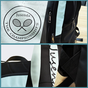 Porte-raquette pliable sac d'équipement de Tennis sac à dos pour <span class=keywords><strong>squash</strong></span> de racquetball avec compartiment à chaussures sac de raquette de base - Product Image 6