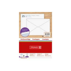 Brunnen briefumschläge C6 nassklebend gefüttert wei. 25 stück - Product Image 2