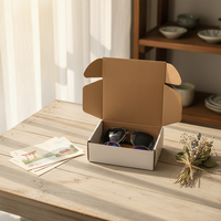 Boîtes d'expédition en carton personnalisées avec logo, boîtes en carton ondulé, boîtes d'expédition blanches, emballages en carton ondulé pour lunettes de soleil