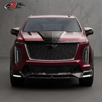 Pour Cadillac Escalade-V (MY2026) : Kit carrosserie en fibre de carbone sèche style MSY (inclut les pare-chocs, le capot et les jupes latérales).