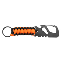 CT-8043 Orange OEM ODM Camping EDC Multitool Carabiner Keychain Industrial Grade Steel Bottle Opener for Outdoor