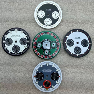 Quadrante in Acciaio Inossidabile Multifunzione Impermeabile da 29,5mm con Lume Verde per Modifica Orologio VK63 - Product Image 6