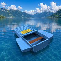 Bateau modulaire portable 3 à 4 personnes, chambres flottantes en PE épaissies et renforcées, écologiques et recyclables, spacieux pour les secours en cas d'inondation