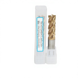 HRC58 °   Fresa de extremo plano de 4 filos 12x30xD12x75L de carburo sólido para mecanizado de acero y acero inoxidable - Product Image 1