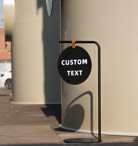 Классический рекламный знак магазина кофе-металлическая окрашенная отделка, передвижная двухсторонняя вывеска-витрина у входа - Product Image 6