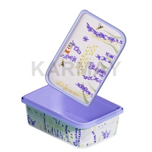 <b>Plastic</b> 2L <b>Square</b> Iml spread Jam <b>container</b> Jam Storage Box Fruit Sauce <b>Container</b> with Security Closing Preserve Box - Product Image 3