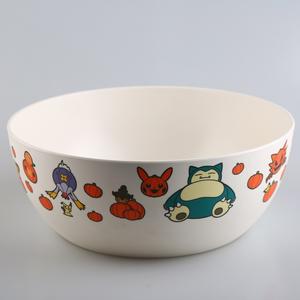 Tazón de ensalada circular de melamina con diseño de dibujos animados, 6 pulgadas, gran capacidad, apto para lavavajillas. - Product Image 3