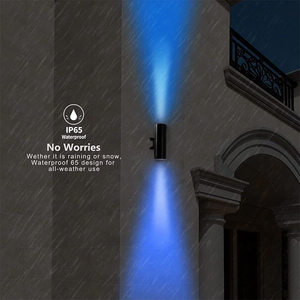 Thông minh <span class=keywords><strong>Wifi</strong></span> tuya App lên xuống Đèn tường với từ xa GU10 rgbcw màu thay đổi ngoài trời không thấm nước IP65 Dimmable LED Đèn sân khấu - Product Image 4