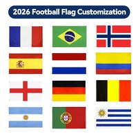 Drapeau personnalisé Gahumi 2026 Canada Mexique USA Football Maroc Fans, 90x150cm, promotionnel, à suspendre, approvisionnement direct usine fiable