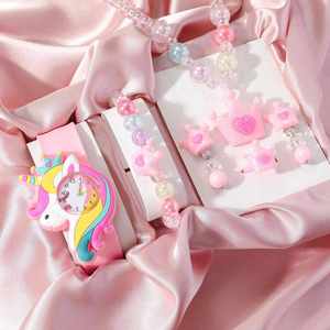 นาฬิกาข้อมือเด็ก ลายการ์ตูนยูนิคอร์น Papa Watch XSVO พร้อมชุดเครื่องประดับมงกุฎลูกปัดสีรุ้งน่ารัก หน้าปัด XSVO - Product Image 1