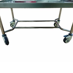 Red Star Stainless Steel Double Layer Treatment <b>Trolley</b> 730x430x830 Nursing Medical Storage Cart With Drawers - Product Image 4